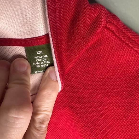 Orvis Men's ‎ Sweater Medium Adult Red Pullover Quarter Zip Stretch Casual XXL - Picture 6 of 7